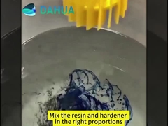 Toepassing van epoxyhars op stalen platen