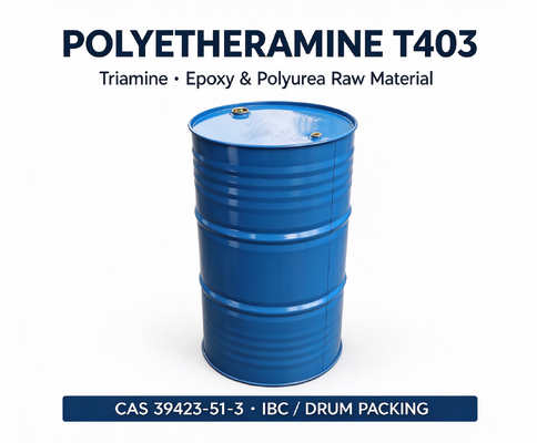 Hoge Flexibiliteit Water Mengbaar Polyetheramine T403 Trifunctioneel Amin Cure Agent voor Bulk Chemische Levering